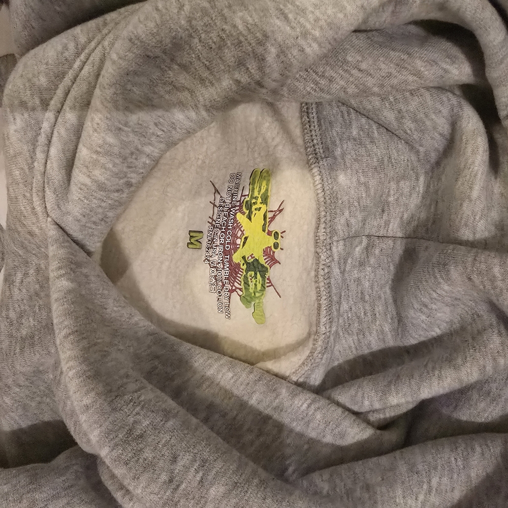 Gray Hoodie with Graphic Design